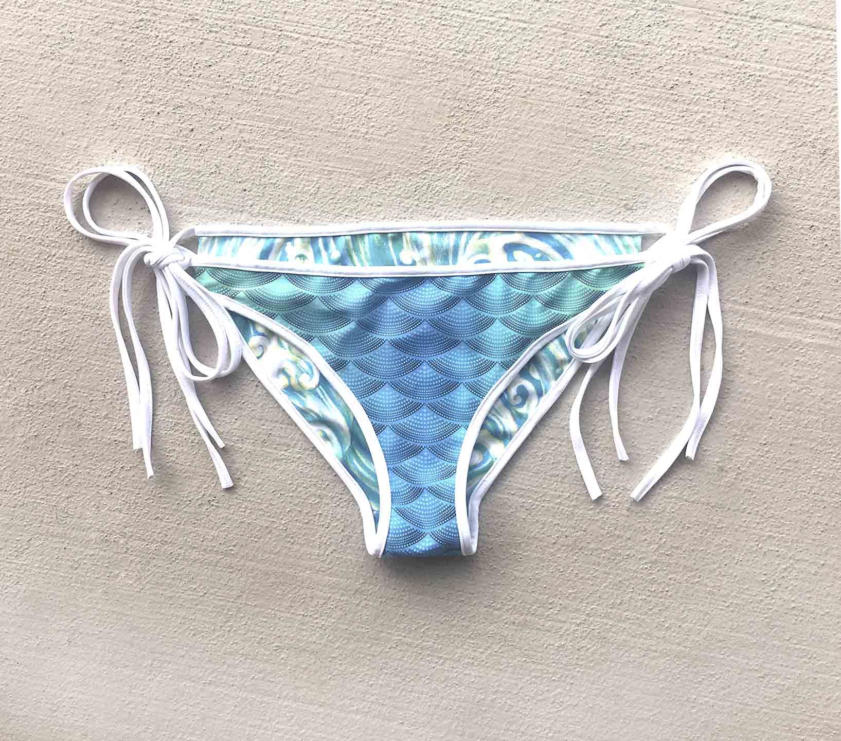 Hannah Mermaid Reversible Bikini Bottom - High Waisted Swimwear for Women | Perfect for Beach, Pool & Summer Vacations