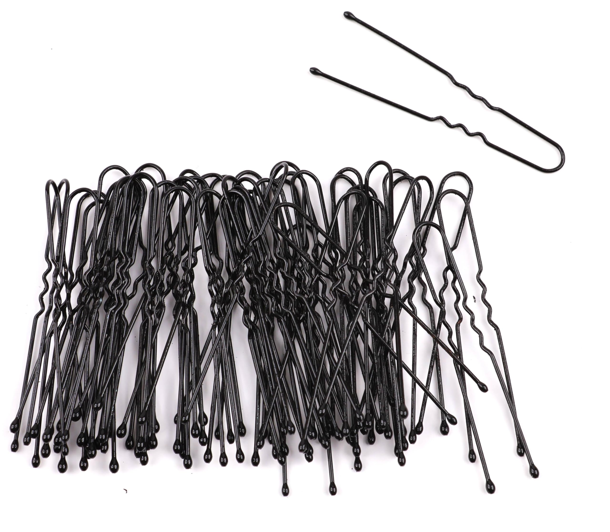 Mytoptrendz® 40 PCS U-Shaped Hair Pins - Thin Small Wavy Kirby Hair Grips for Women & Girls - Black Fine Hair Clips for Updos, Braids & Styling - Perfect for Weddings, Parties & Everyday Use