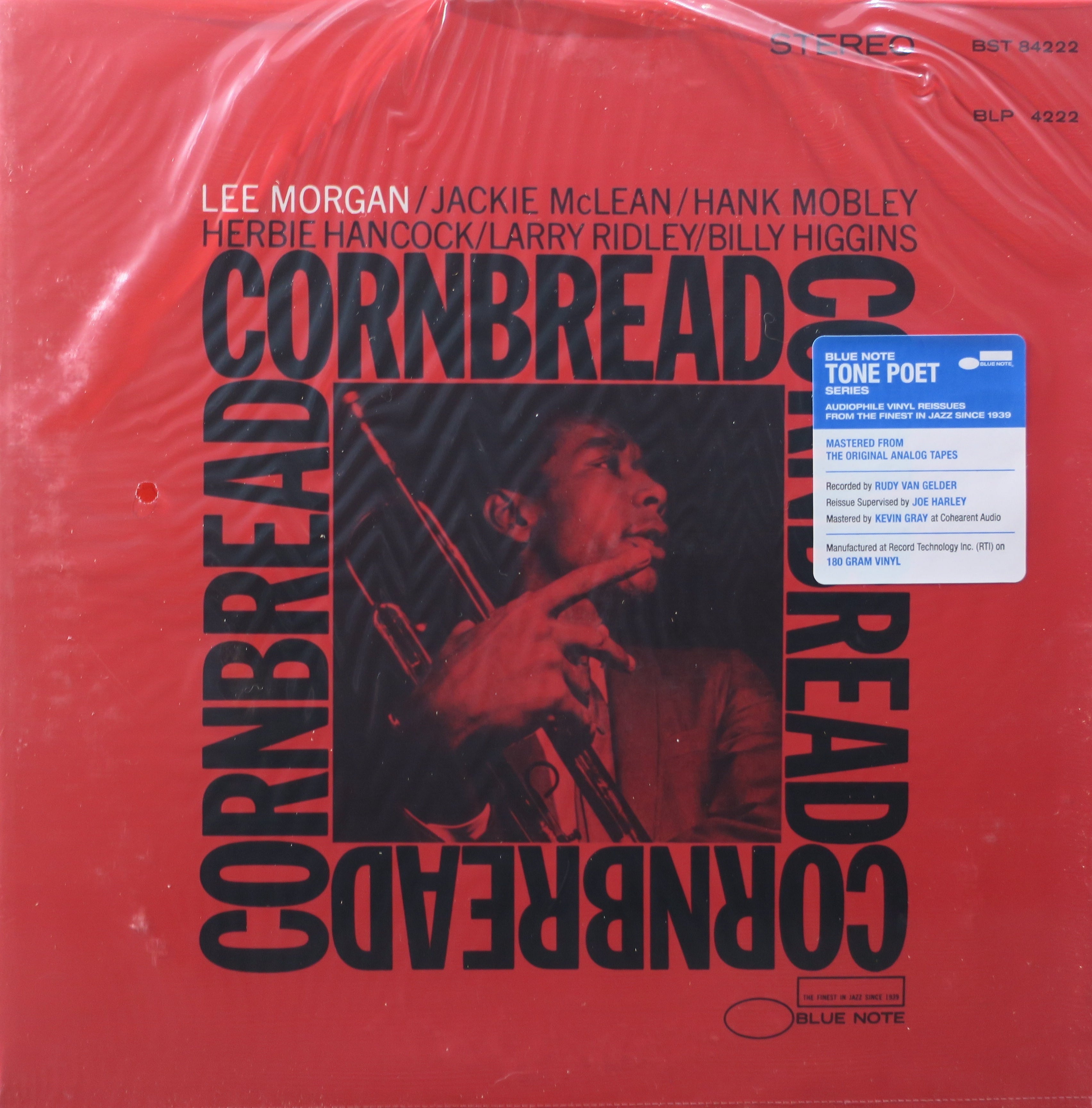 LEE MORGAN 'Cornbread' BLUE NOTE TONE POET 180g Vinyl LP - High-Quality Jazz Record for Audiophiles & Collectors - Perfect for Home Listening & Music Enthusiasts