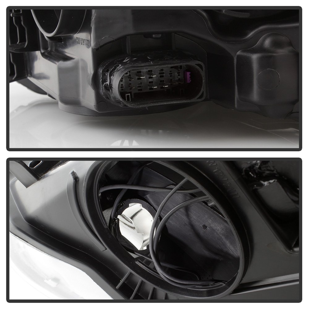 ACANII Replacement Headlights for 2012-2014 Ford Focus Halogen Models - Driver & Passenger Side - Perfect for Night Driving & Vehicle Restoration