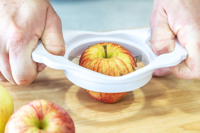 Premium Stainless Steel Apple Corer and Wedger - Easy Fruit Slicing Tool for Baking, Snacks & Healthy Eating - Perfect for Apple Pies, Salads & Kids Lunchboxes