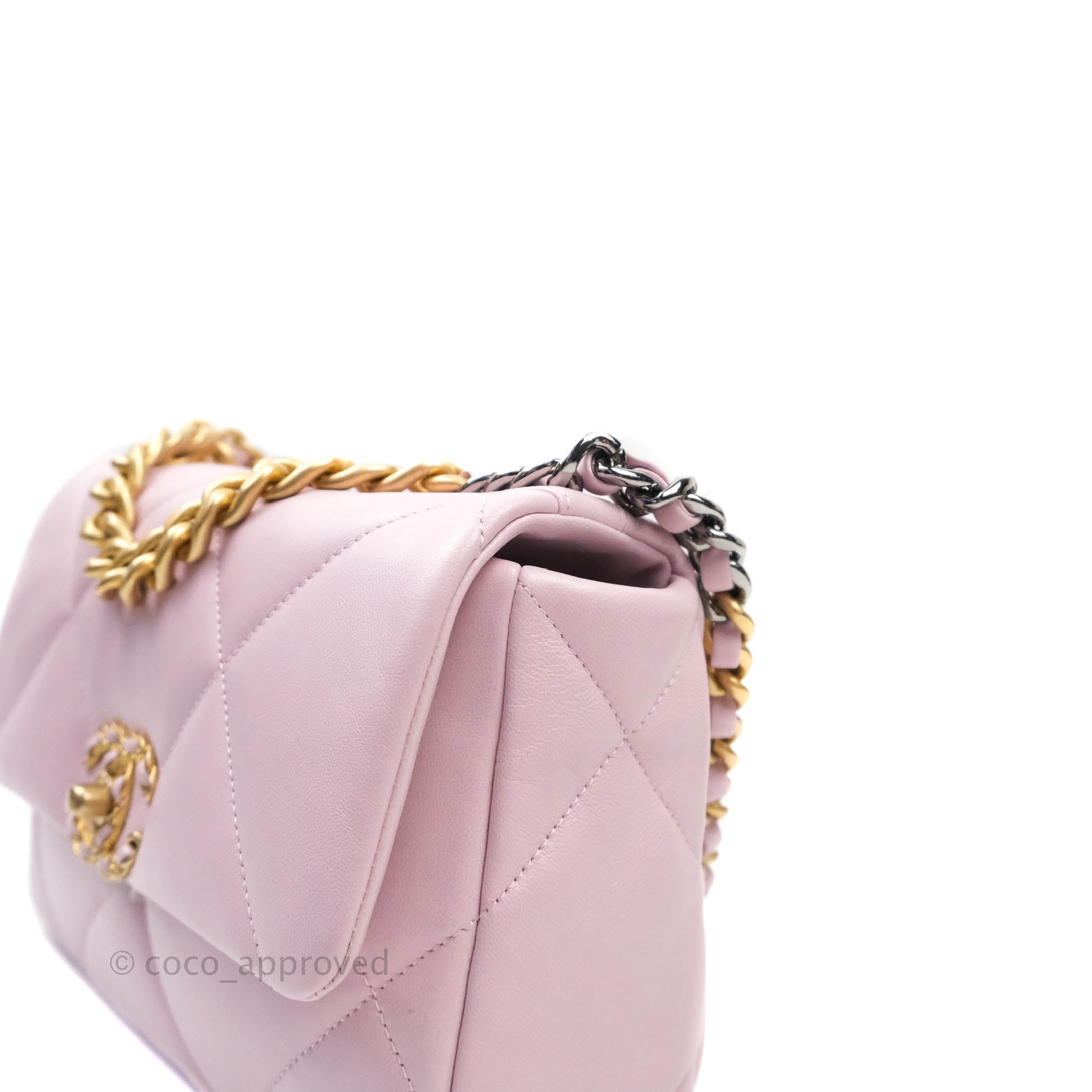 Chanel 19 Small Handbag in Lilac Rose Claire with Mixed Hardware - Luxury Crossbody Bag for Women, Perfect for Date Night & Special Occasions