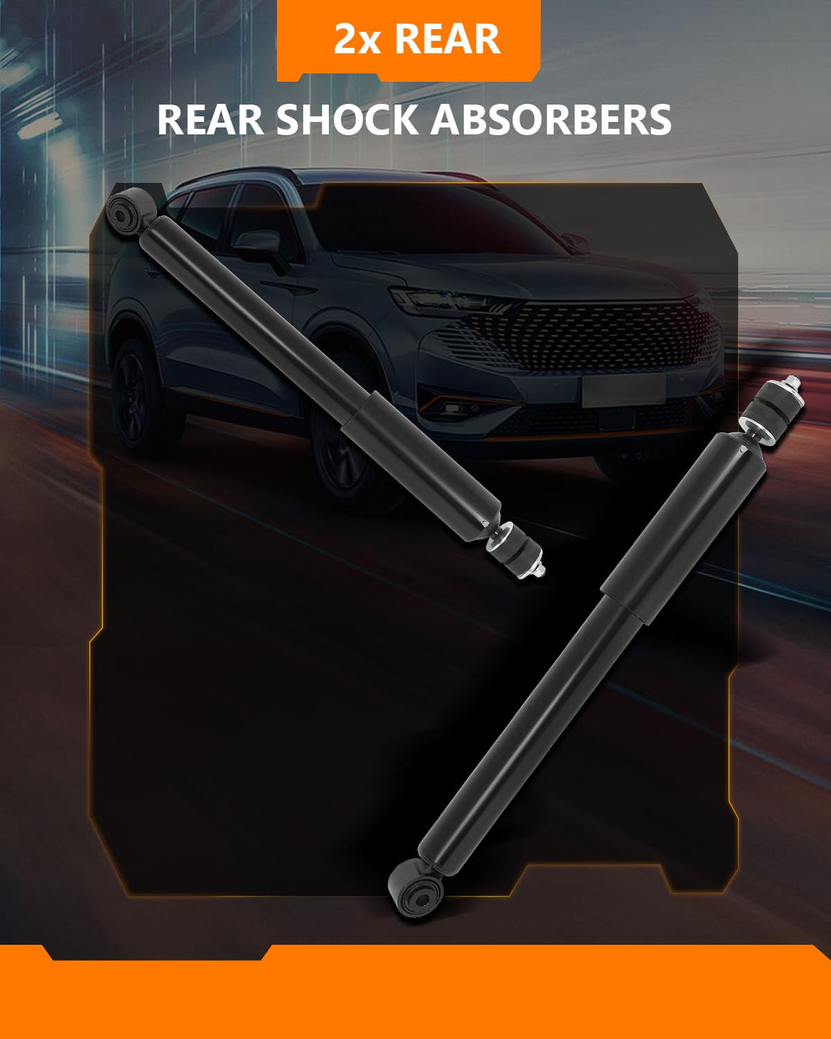 OCPTY Rear Shock Absorbers for 2014-2019 Nissan Sentra & Fits - 5532 (2-Pack) - Heavy Duty Suspension Replacement Parts for Smooth Ride & Enhanced Stability - Perfect for City Driving, Highway Commuting & Off-Road Adventures