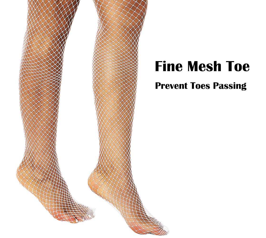JarseHera Sexy Fishnet Thigh High Stockings with Silicone Lace Top - Stay Up Sheer Nylon Hosiery for Women - Perfect for Cosplay, Halloween, and Night Out