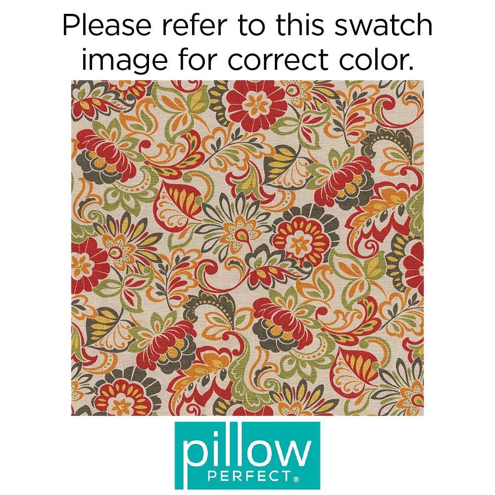 Pillow Perfect Bright Floral Indoor/Outdoor Chaise Lounge Cushion - 72.5