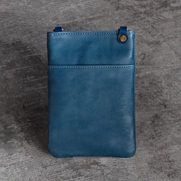 Premium Tochigi Leather Phone Pouch - Handcrafted in Japan - Slim Smartphone Case for iPhone & Android - Perfect for Travel, Work & Everyday Use