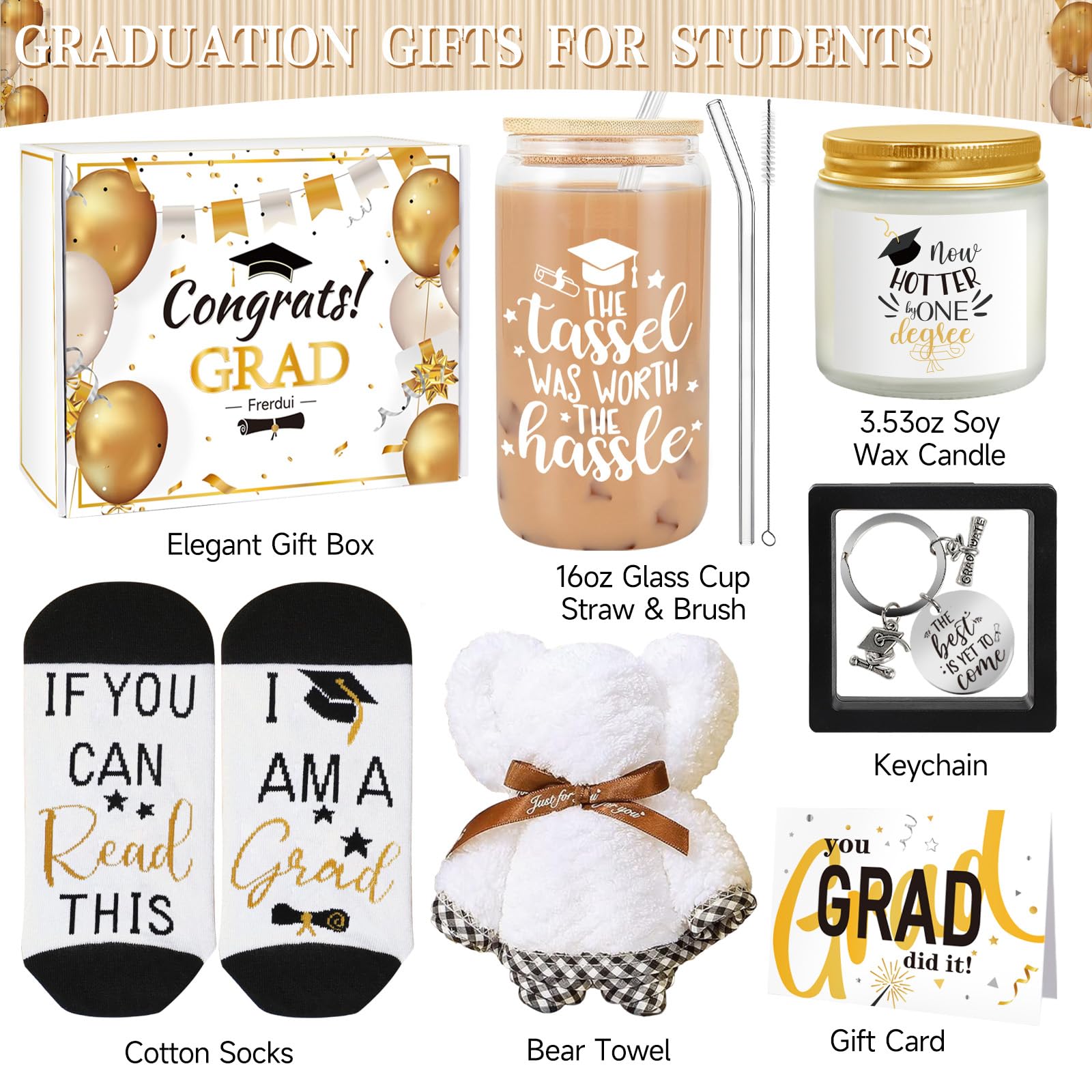 2025 Graduation Gifts for Women - Unique College & High School Graduation Presents for Her, Daughter, Sister | Perfect Graduation Gift Ideas for Girls | The Tassel Was Worth The Hassle | Great for Graduation Parties, Commencement Ceremonies & Celebrating Academic Achievements