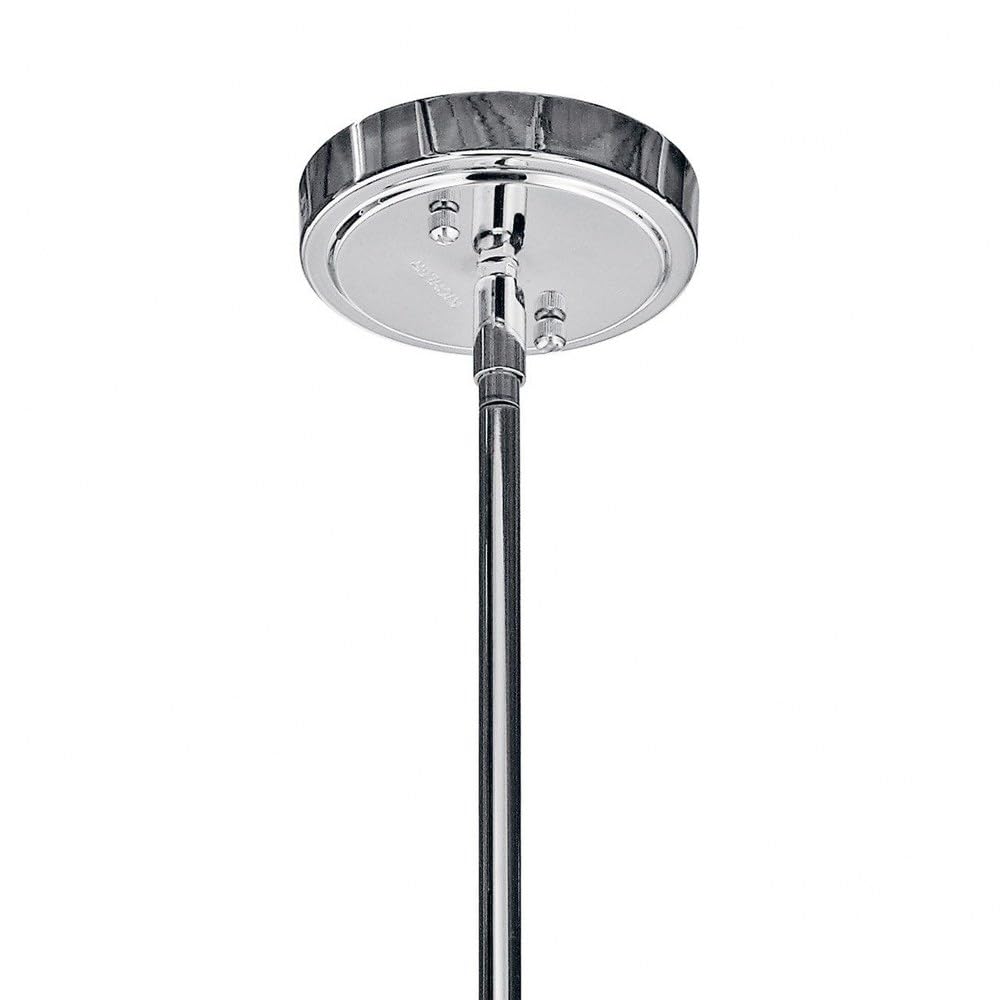 1 Light Contemporary Large Bell Shade Pendant Light Fixture with Champagne Glass in Olde Bronze Finish - Perfect for Dining Room, Kitchen Island, and Entryway Lighting