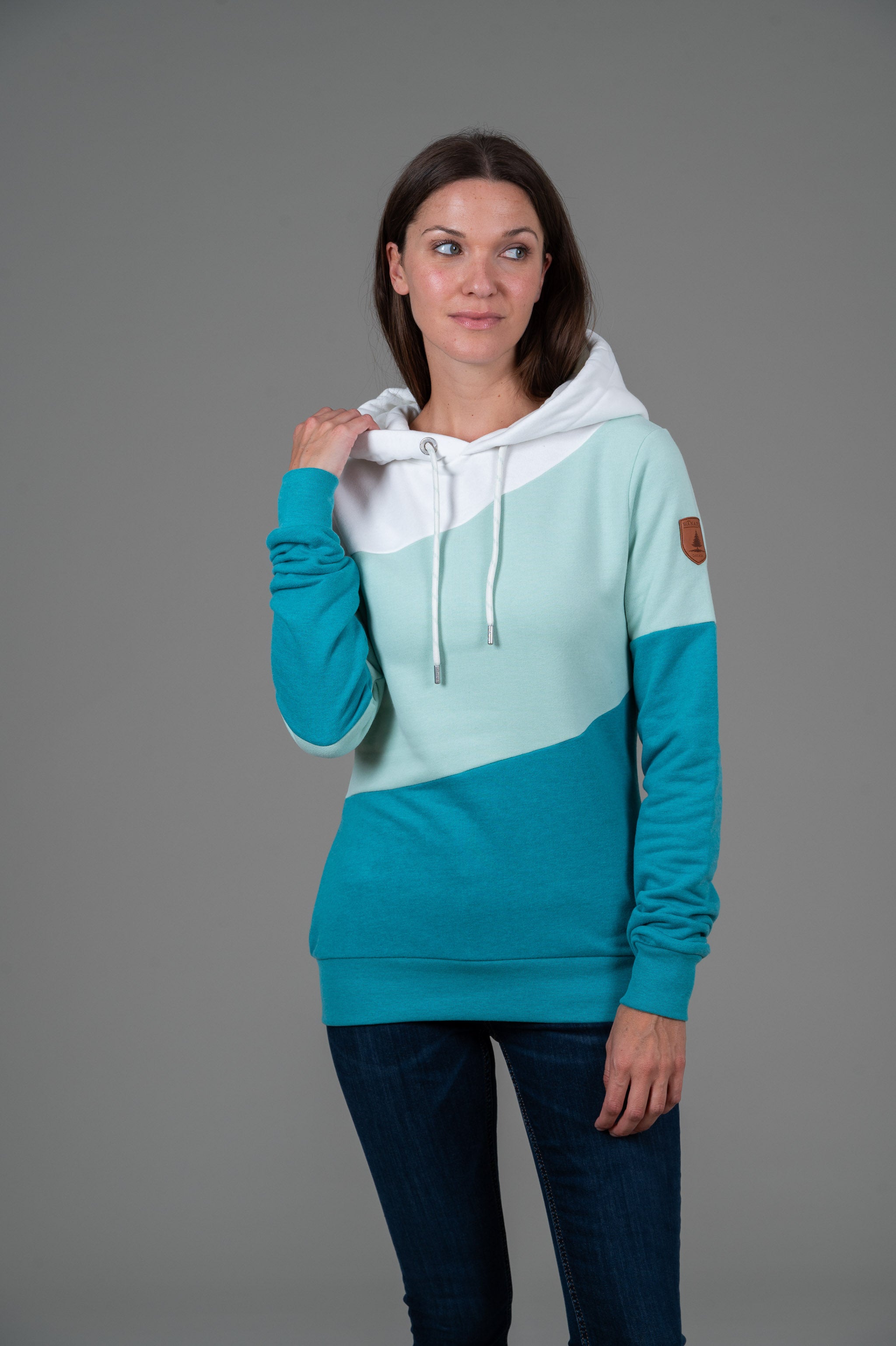 Alora Lichen Mix Hoodie for Women - Soft Fleece Pullover with Kangaroo Pocket, Cozy Winter Sweatshirt for Casual Outfits & Outdoor Activities