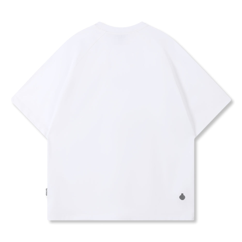 Open Dialogue Basic C&S Tee - White | Soft Cotton Crewneck T-Shirt for Men & Women | Perfect for Casual Wear, Layering & Everyday Outfits