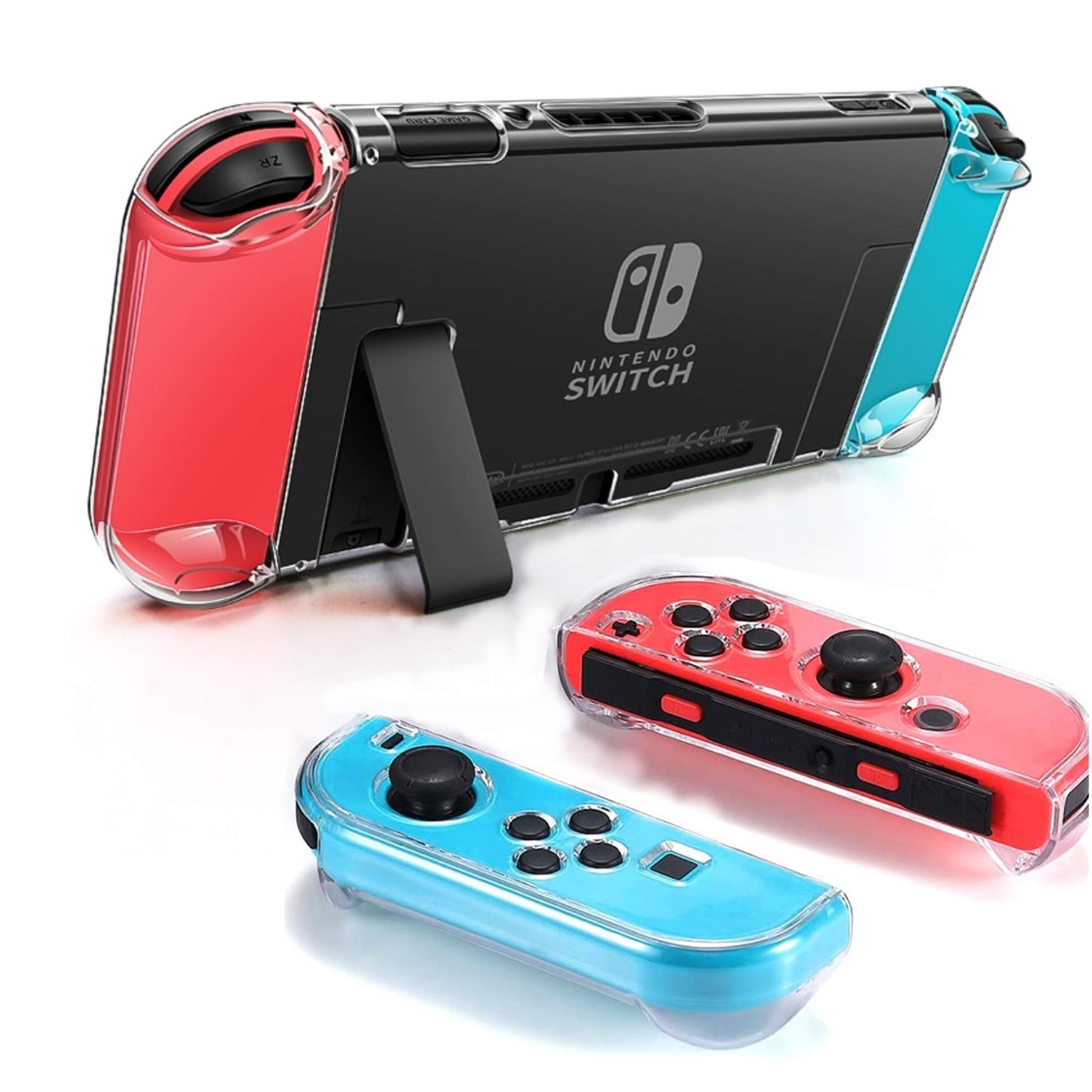 Dockable Clear Case for Nintendo Switch - FANPL Protective Cover for Nintendo Switch & Joy-Con Controllers - Crystal Transparent Shield - Perfect for Gaming, Travel & Everyday Protection