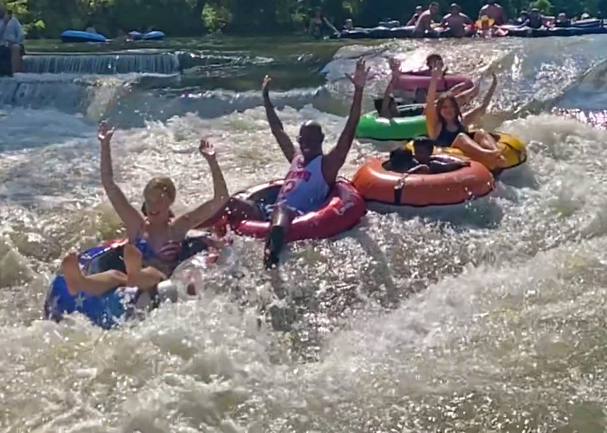 Bradley Heavy Duty River Tubes - 3 Pack for Whitewater Floating | Durable Rubber Inner Tubes with Protective Cover | Connectable Floating Tubes for River Rafting & Water Adventures | Perfect for Summer River Trips, Pool Parties & Water Recreation