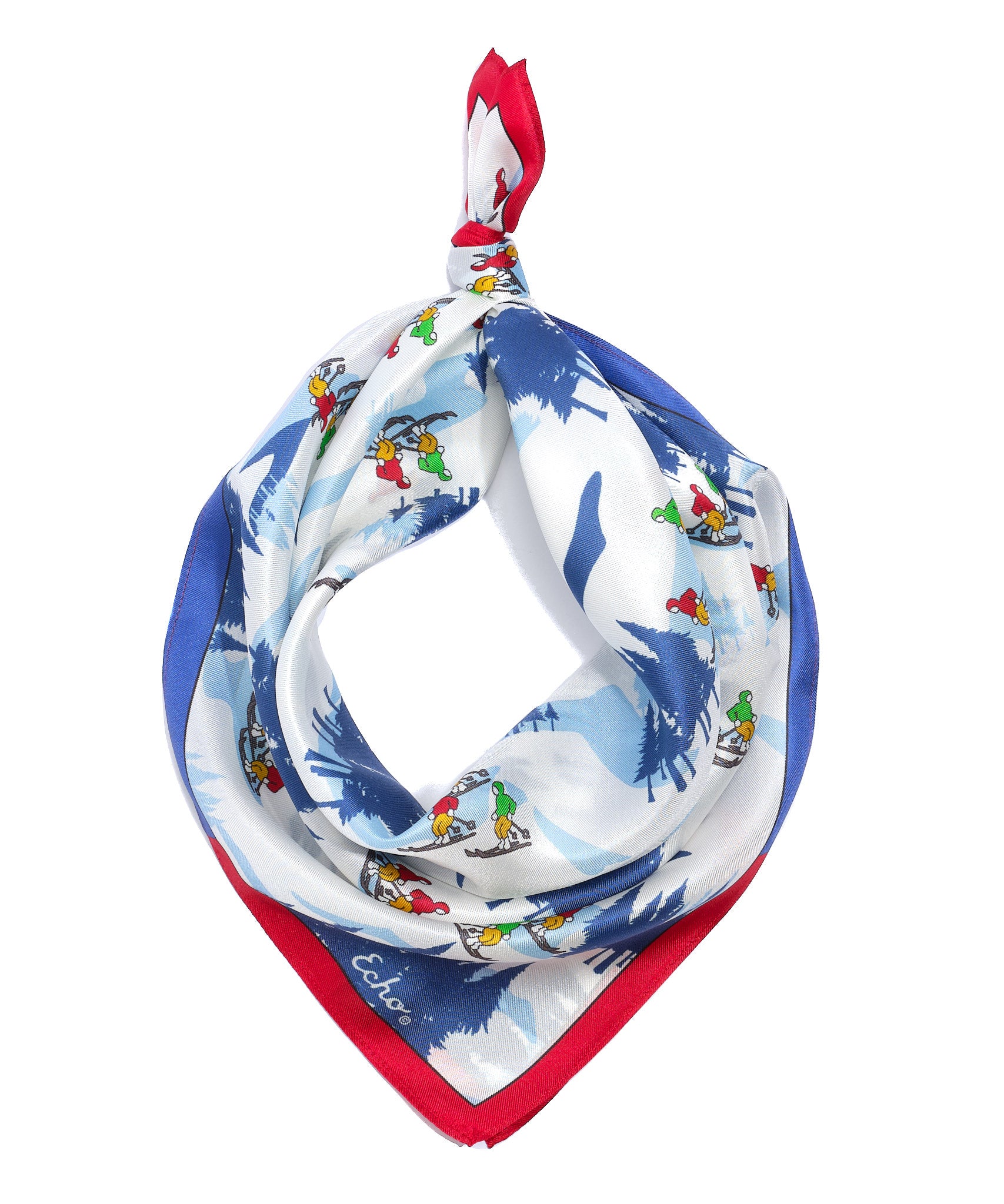 Hit The Slopes Silk Bandana - Soft & Stylish Winter Scarf for Skiing, Snowboarding & Outdoor Adventures