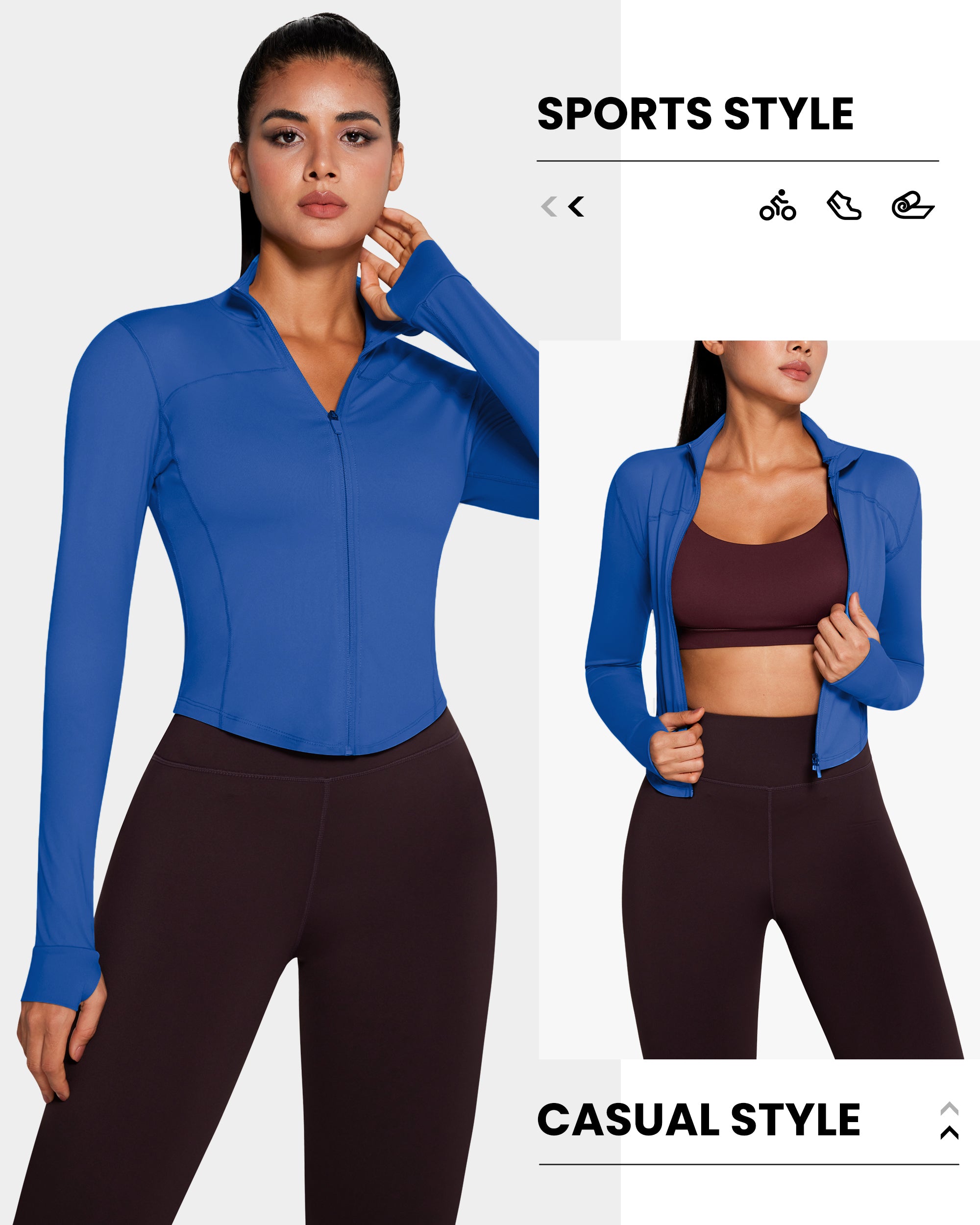 BareLuxe Women's Cropped Running Jacket - Lightweight, Breathable & Water-Resistant for Outdoor Jogging, Gym Workouts & Casual Wear
