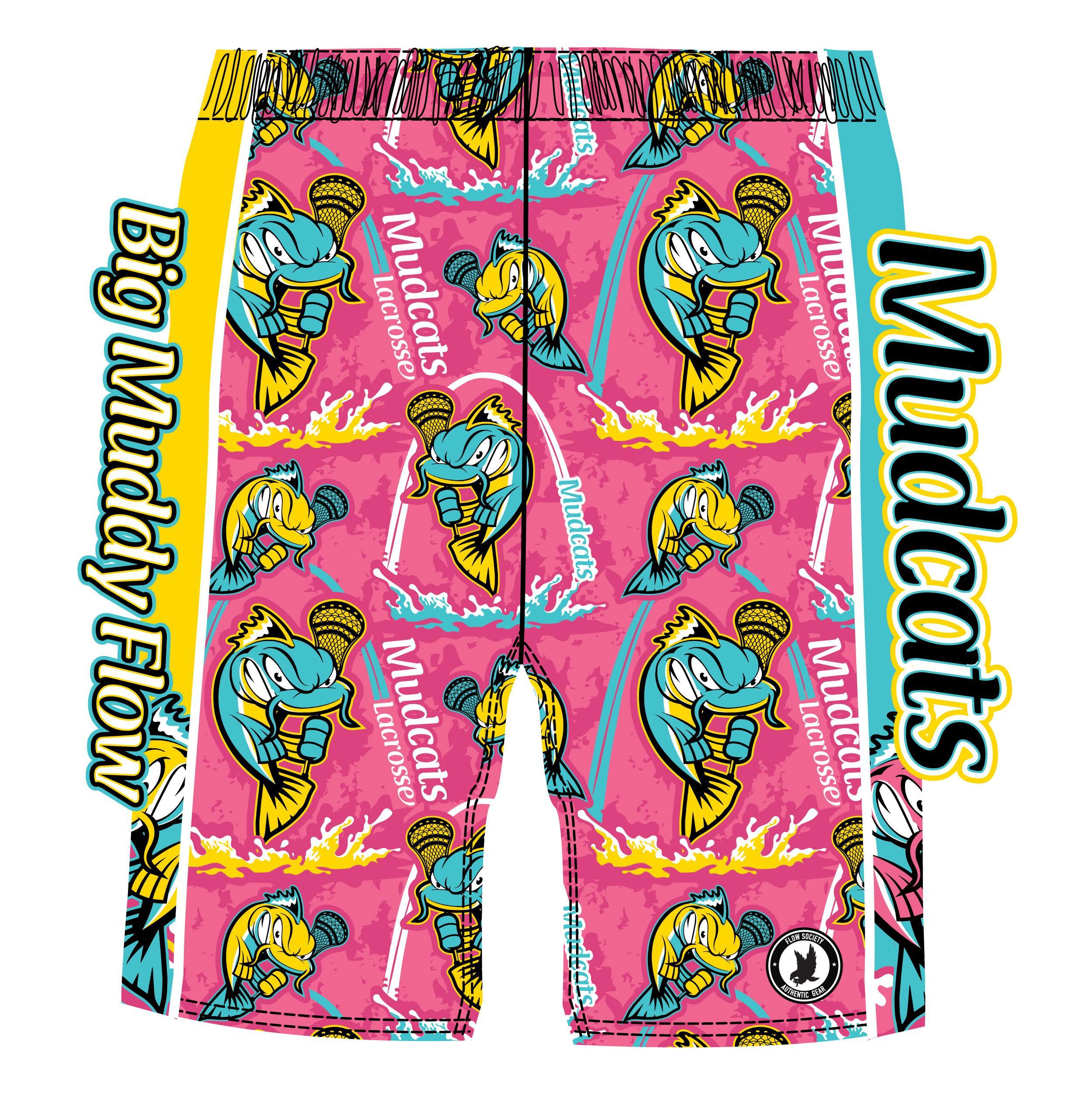 Boys & Men's Big Muddy Mudcats Pink Shorts - Comfortable & Durable for Outdoor Adventures, Fishing, Hiking & Casual Wear