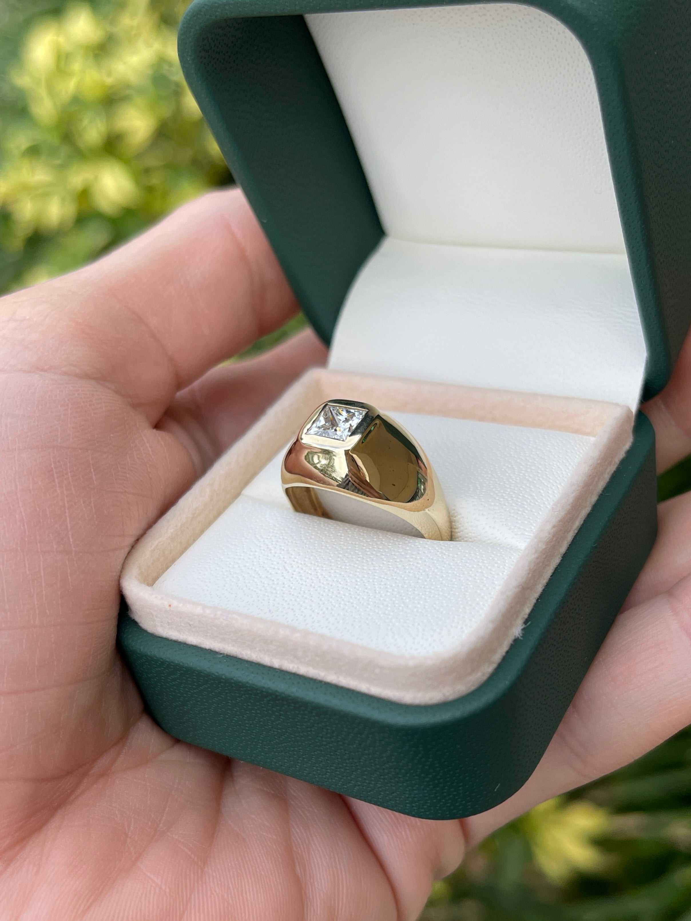 1.08ct Princess Cut G Color Diamond Solitaire Ring in 14K White Gold - Perfect for Engagement, Wedding & Anniversary Gifts