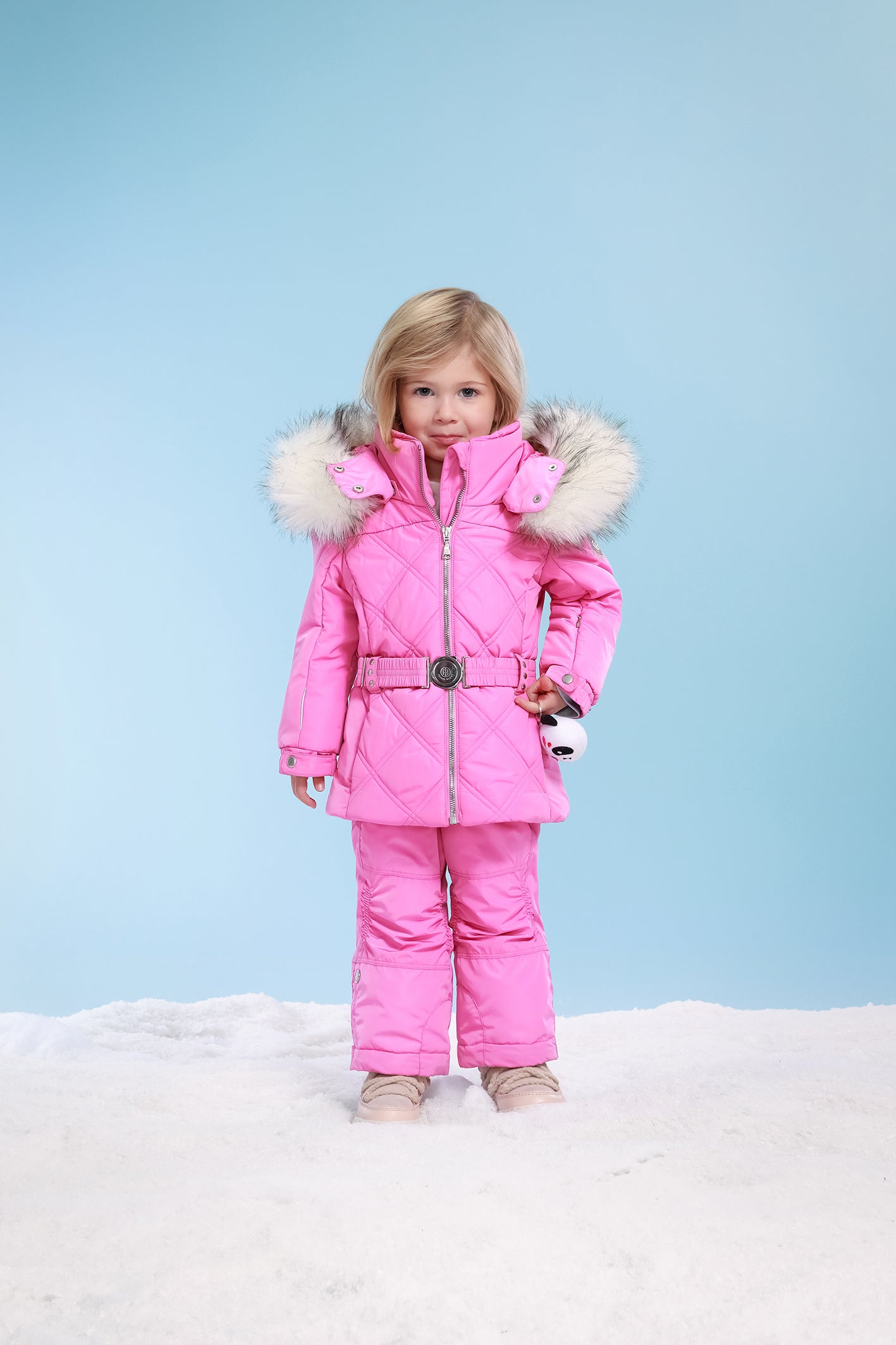 White Pepper Girls' Ski Jacket - Lolly Pink, Waterproof & Warm Winter Coat for Toddlers 2-3 Years | Perfect for Snow Play, Skiing & Outdoor Winter Adventures