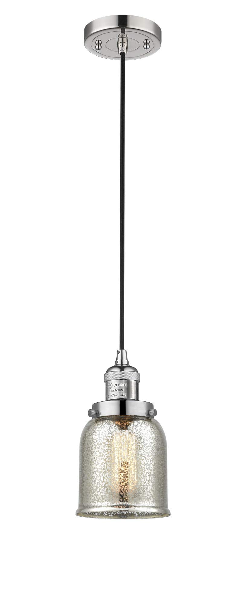 Innovations 201C-OB-G51 1-Light Mini Pendant Light Fixture in Oil Rubbed Bronze Finish - Perfect for Kitchen Island, Dining Room, or Entryway Lighting