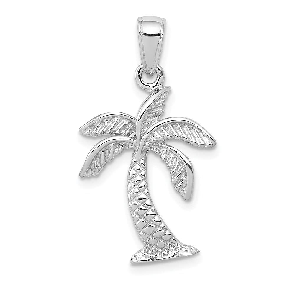 14K Gold Palm Tree Pendant Necklace for Women - Elegant Tropical Jewelry Gift for Beach Vacation, Summer Party & Everyday Wear