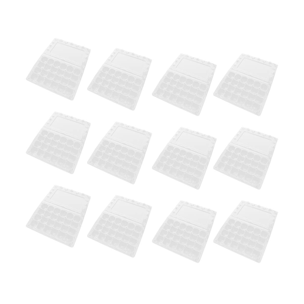 12-Piece Stackable Clear Quail Egg Storage Box - 24 Grids Small Egg Carton for Pheasant, Grouse & Hen Eggs | Refrigerator Organizer & Farm Fresh Egg Carrier | Perfect for Home Kitchen, Farm Use & Food Storage