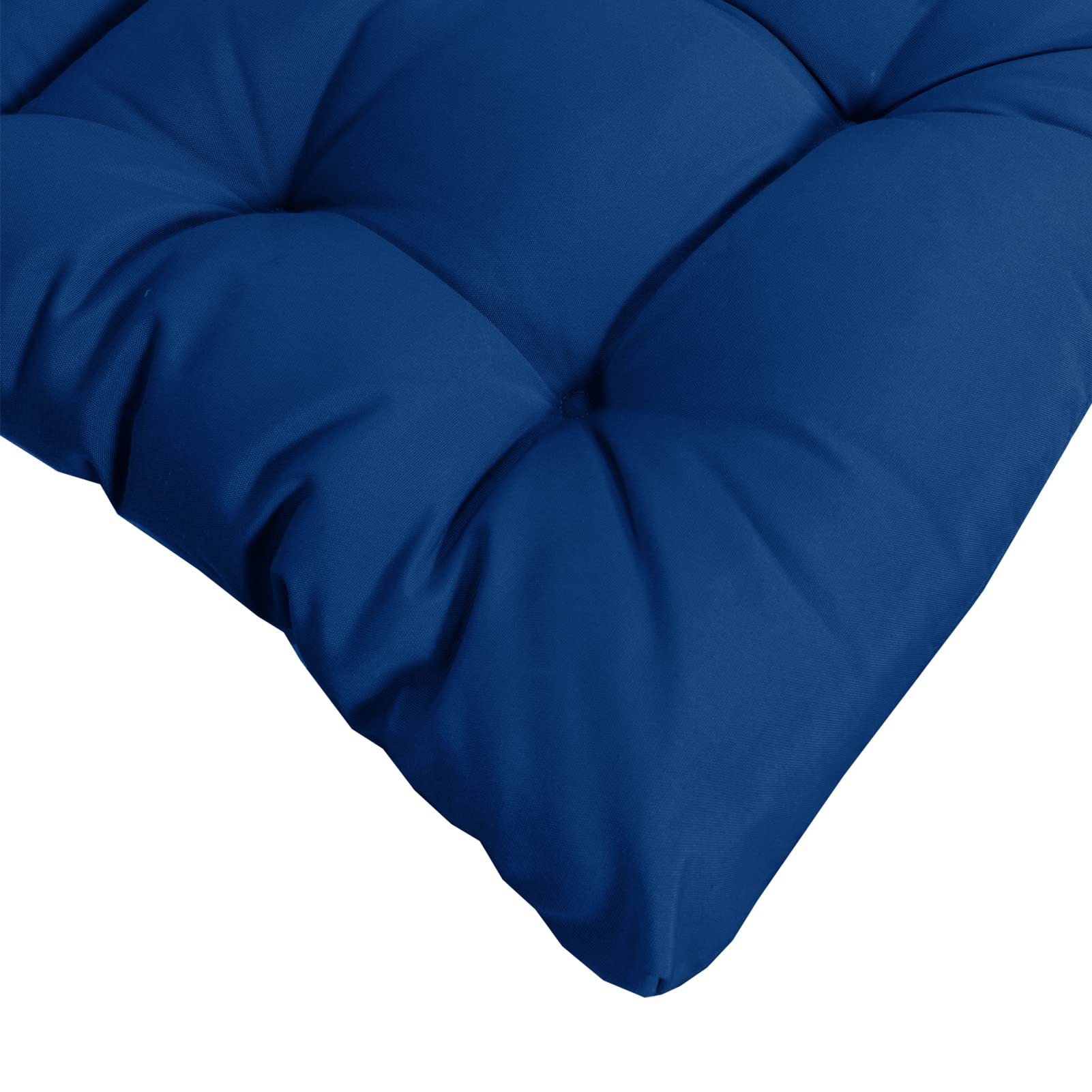 QILLOWAY High Back Chair Cushions Set of 4 - Indoor/Outdoor Tufted Replacement Seat Cushions in Royal Blue - Perfect for Patio Furniture, Dining Chairs, and Deck Loungers