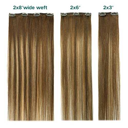 Premium Double Weft Clip-in Human Hair Extensions - 100% Remy Human Hair for Length & Volume | Perfect for Parties, Weddings & Everyday Styling