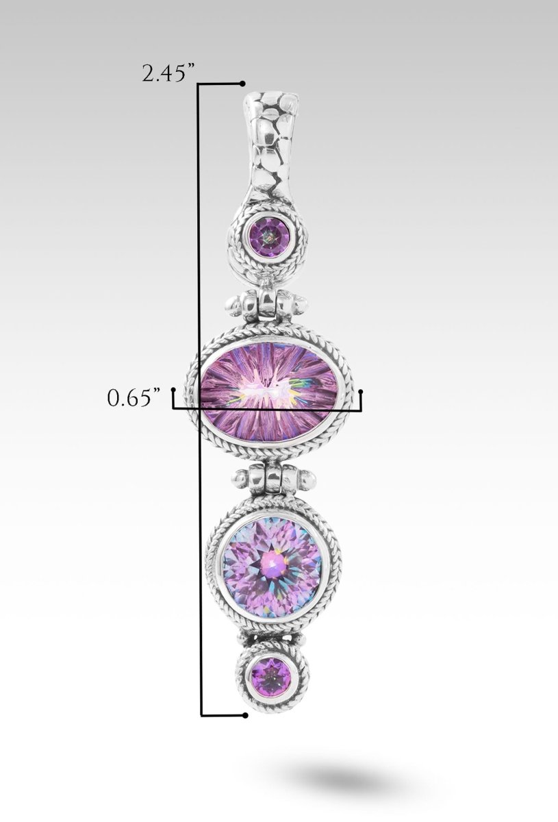 Let Your Faith Shine Pendant™ - Mystic Quartz, Lotus Blossom Topaz & English Tearose Topaz Jewelry for Spiritual Healing & Meditation | Perfect for Prayer, Yoga & Mindful Gifts