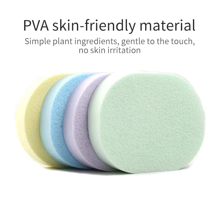 Ghelonadi Reusable Makeup Remover Pads Set - Eco-Friendly Facial Cleansing Sponges for Eye & Face Makeup Removal, Spa & Daily Skincare (2-Pack, Multicolor) | Perfect for Travel, Gym & Gentle Exfoliation