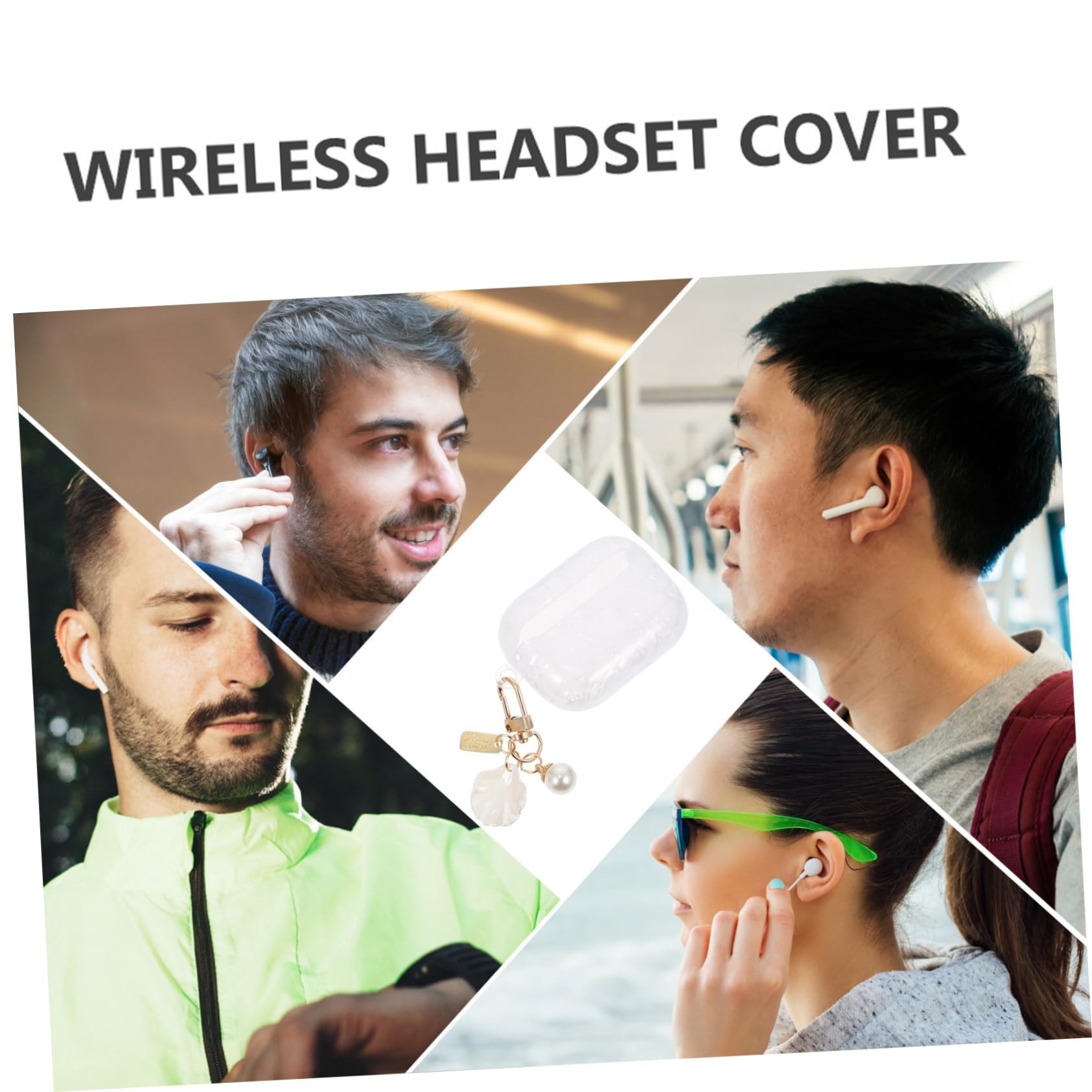 HEMOTON Wireless Earbuds with Charging Case - Bluetooth Earphones with Noise Isolation, Portable Protective Shell for AirPods Pro/Samsung Buds - Perfect for Gym, Running, Travel & Daily Use