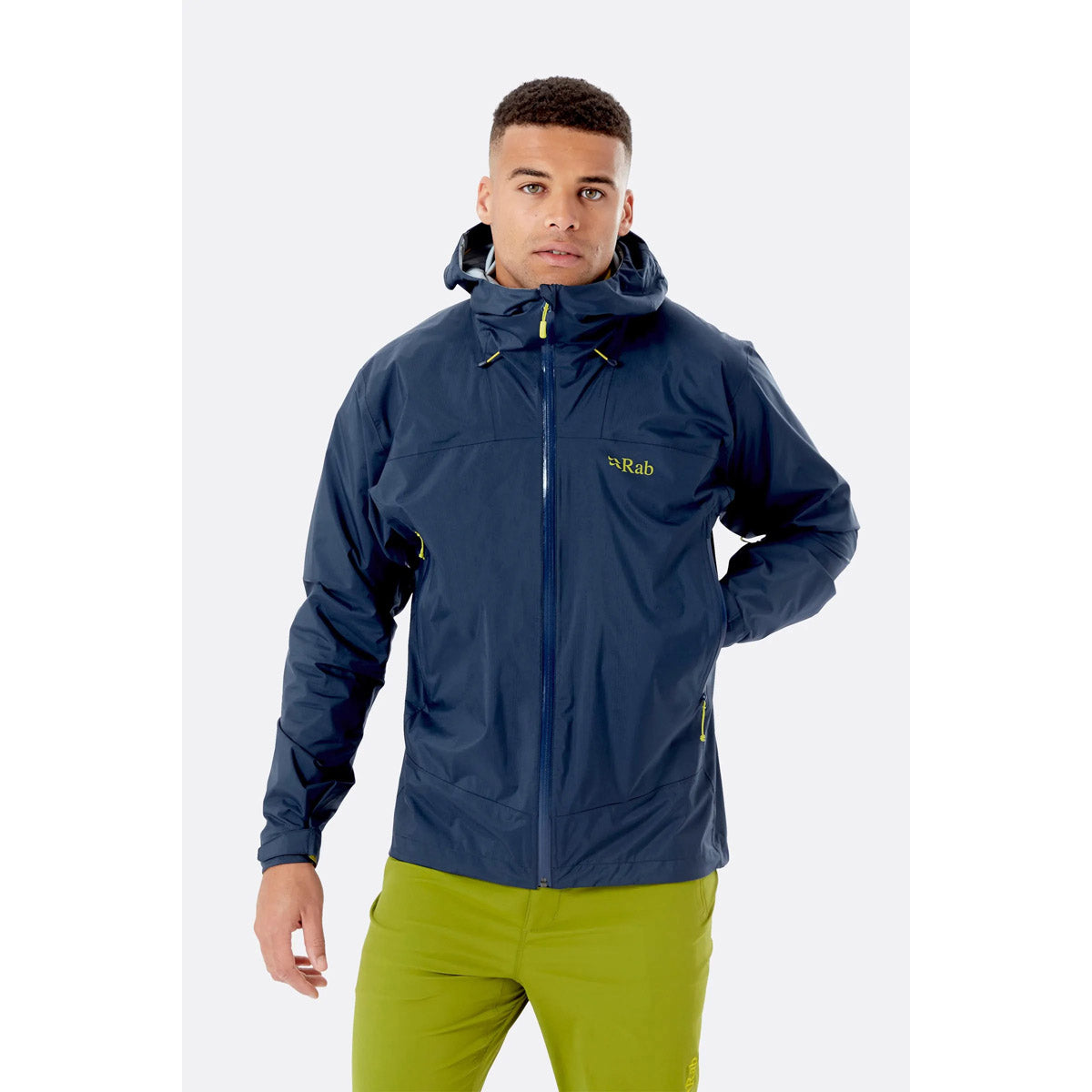 Men's Waterproof Downpour Plus 2.0 Jacket - Lightweight Raincoat for Outdoor Hiking, Camping & Travel - Windproof & Breathable Rain Jacket for Men