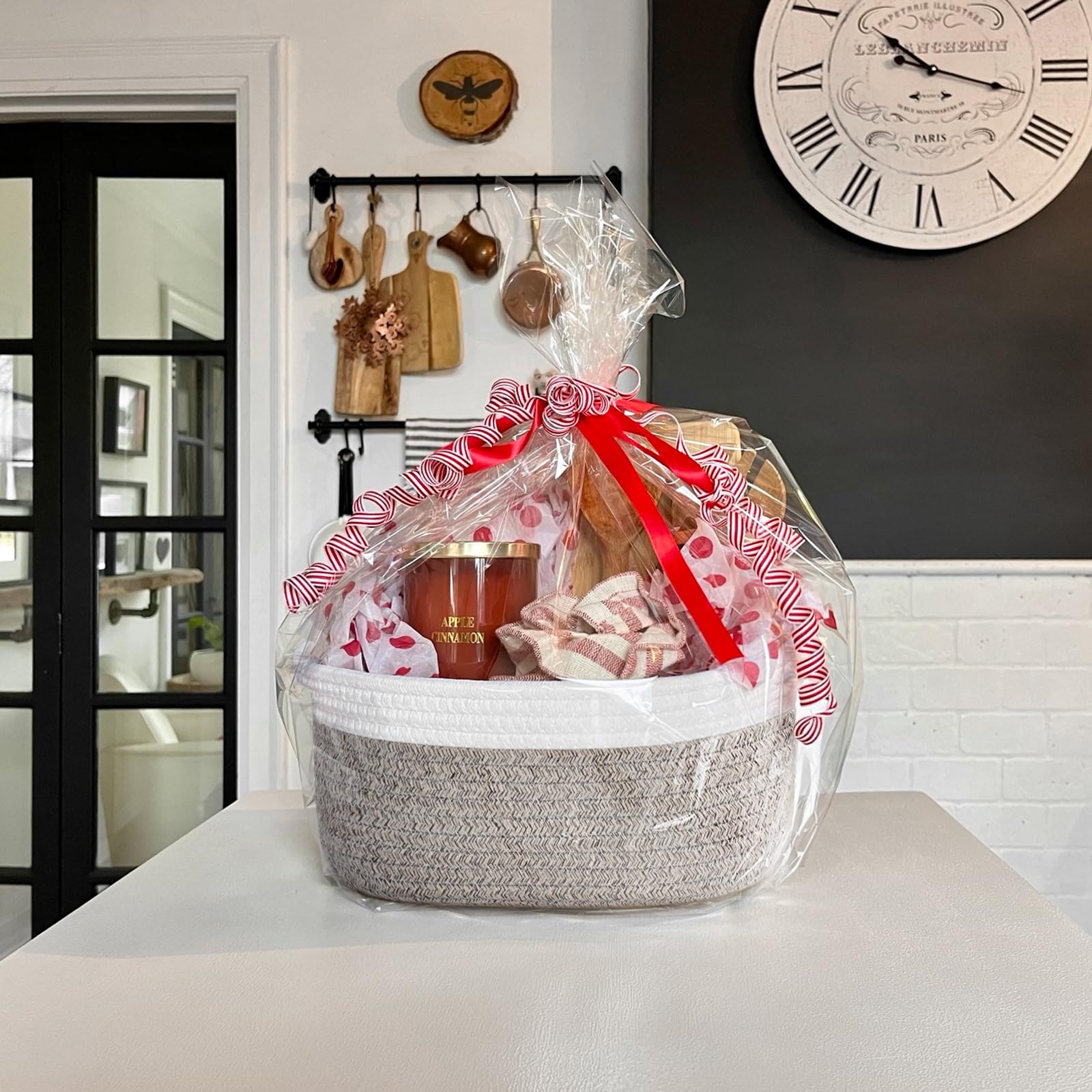 Goodpick Small Woven Storage Baskets with Handles - 12
