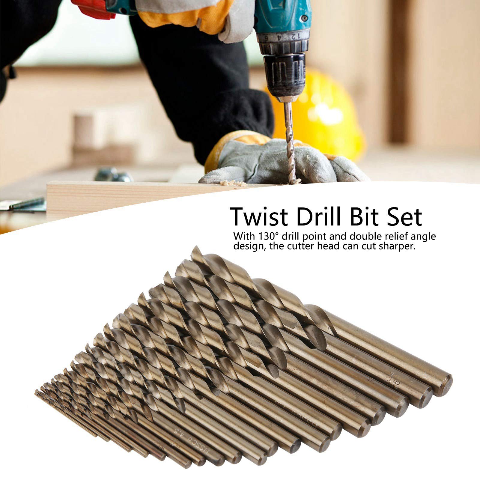 1-10mm Drill Bit Set, 19PCS High-Speed Steel Twist Drill Bits for Aluminum Alloy, Die Steel & Metal - Perfect for DIY Projects, Metalworking & Home Repairs
