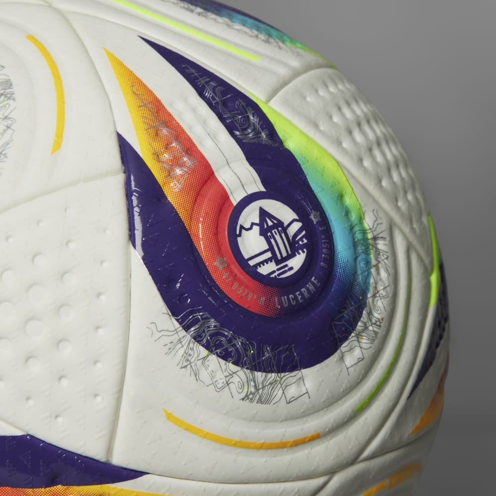 Adidas Women's Euro25 Pro Football - Official Size 5 Soccer Ball for Training & Matches - Perfect for Practice, Games & Gifts (White/Black/Red)