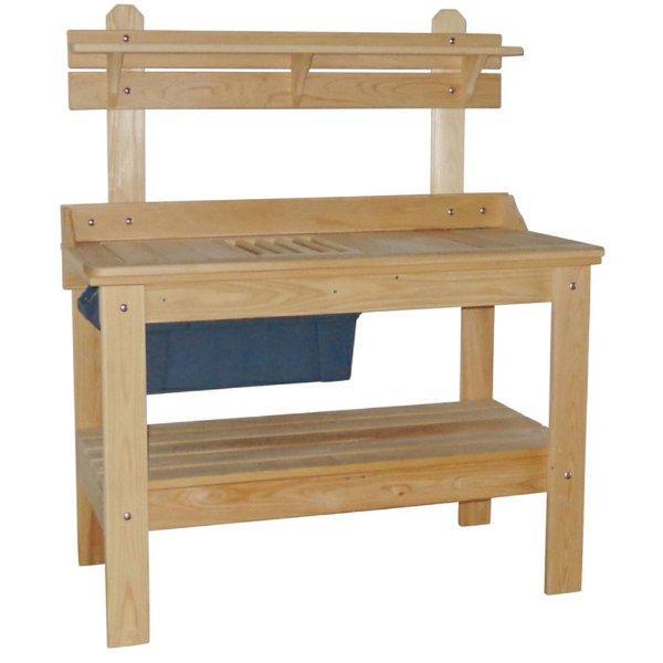 Hershy Way C7300 Heavy Duty Potting Table with Storage - Durable Garden Workbench for Planting, Transplanting & Gardening - Perfect for Outdoor Use in Backyard, Greenhouse & Patio