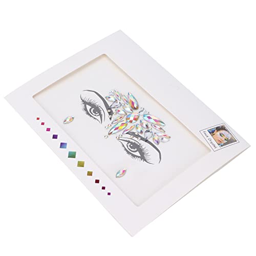 Waterproof Sweatproof DIY Reusable Face Rhinestones Stickers - Self-Adhesive Face Jewels for Pool Parties, Weddings, Carnivals, Music Festivals & Costume Events | Perfect for Festival Makeup, Photo Shoots & Special Occasions