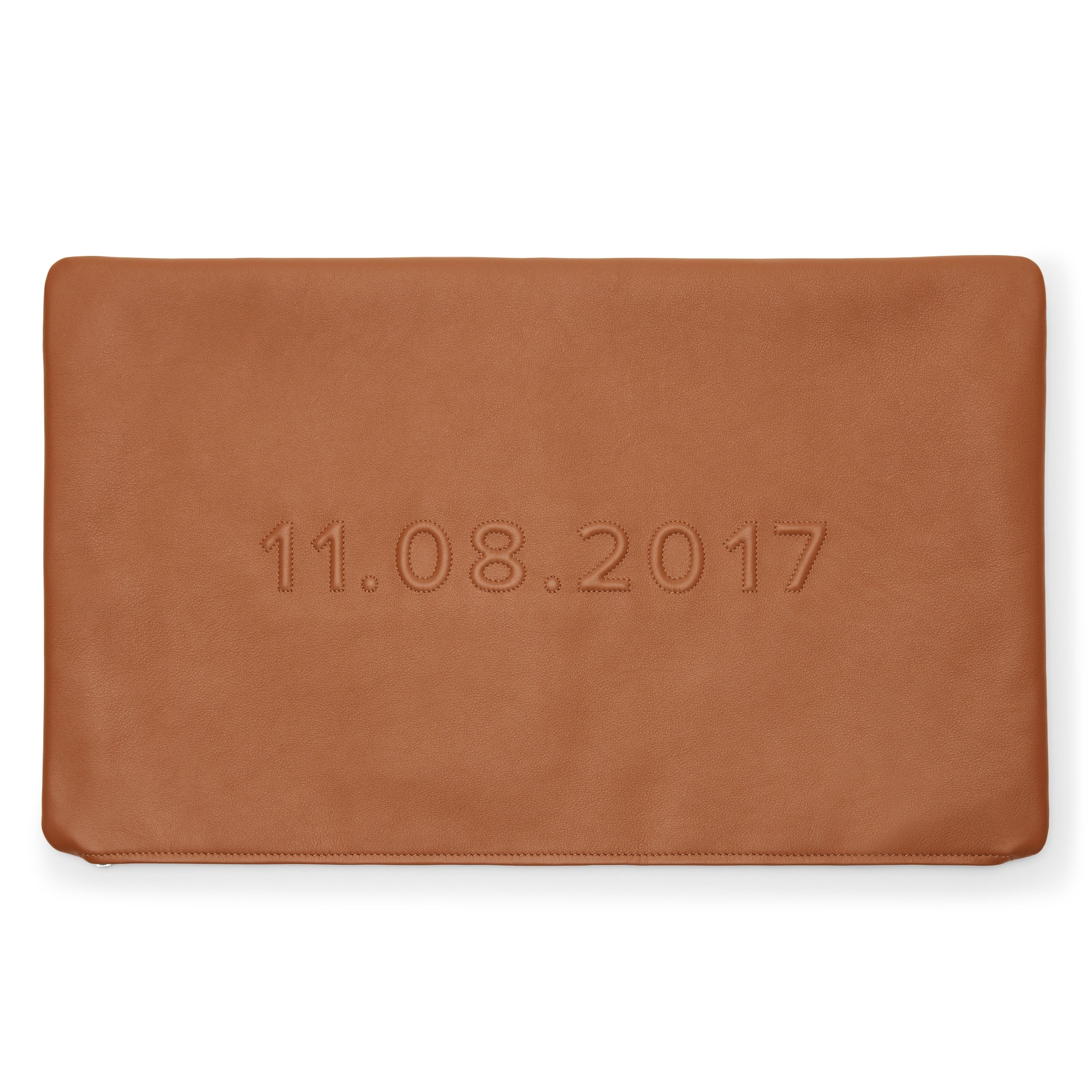 12x20 Lumbar Pillow in Cognac Brown - Supportive Back Cushion for Sofa, Bed, Office Chair & Car Seat