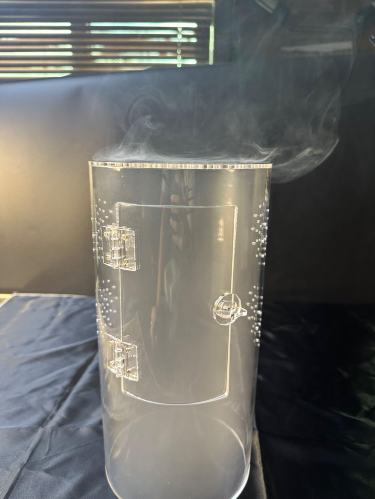 Front Opening Terrarium for Jumping Spiders & Arboreal Tarantulas - 12x6x6 Inch Tall Acrylic Reptile Enclosure with Cross Ventilation & Waterproof Design - Perfect for Pet Spiders, Reptile Habitats & Classroom Science Projects