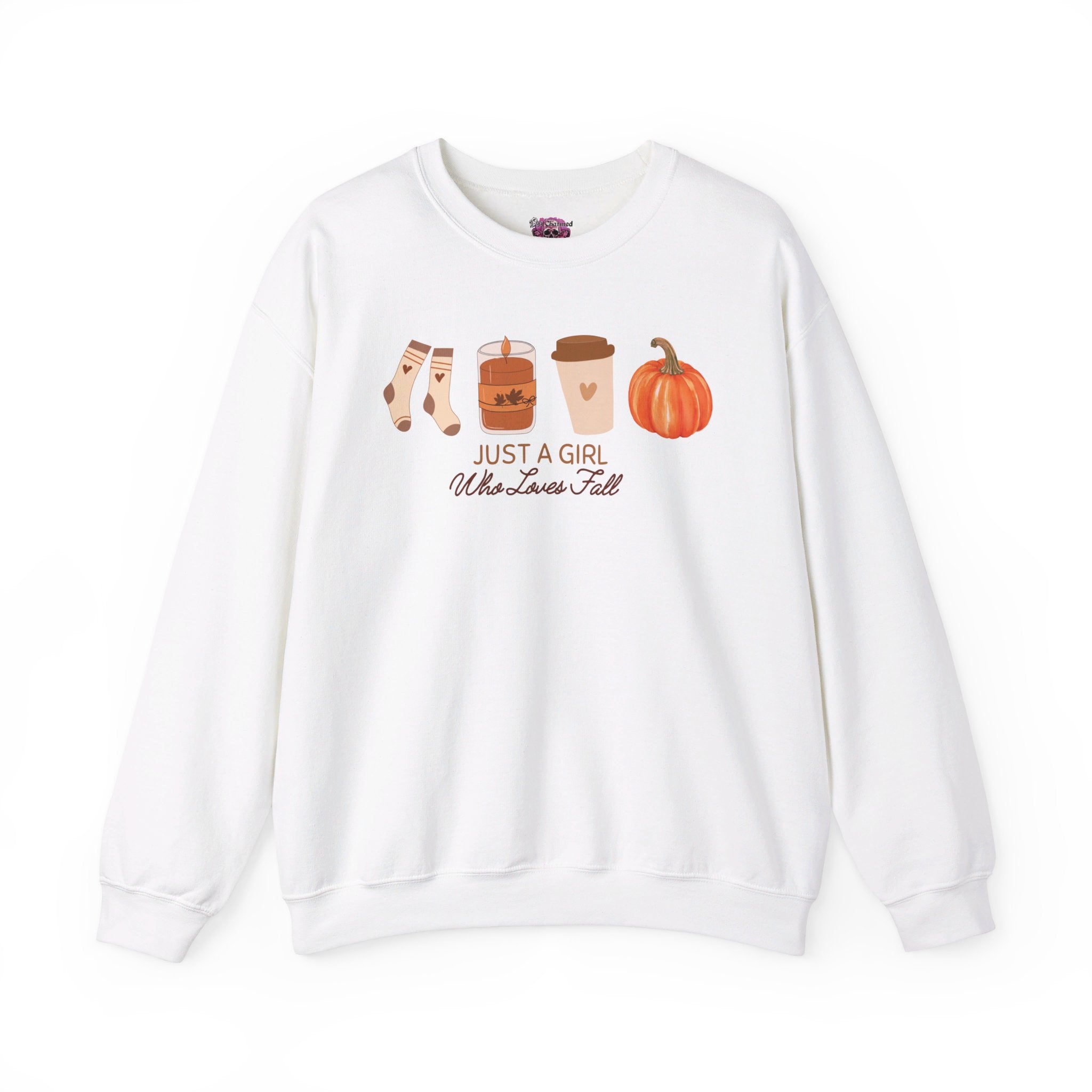 Just a Girl That Loves Fall - Cute Autumn Themed T-Shirt for Women | Perfect for Pumpkin Spice Season, Thanksgiving & Cozy Fall Outfits