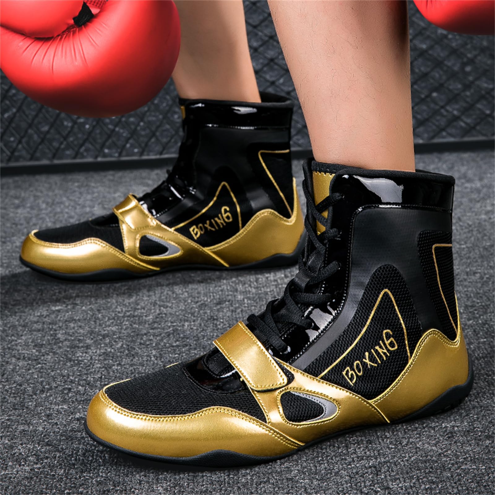 Professional Men's & Women's Wrestling Shoes - Lightweight Boxing & Fitness Training Shoes with Breathable Design for MMA, Gym Workouts & Sports Performance