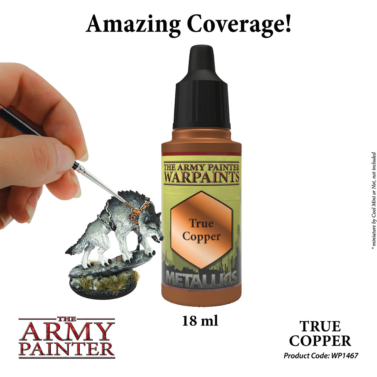 Warpaints Metallics True Copper Metallic Paint - Premium Quality for DIY Crafts, Model Painting & Cosplay Makeup - Perfect for Artists, Hobbyists & Halloween Costumes