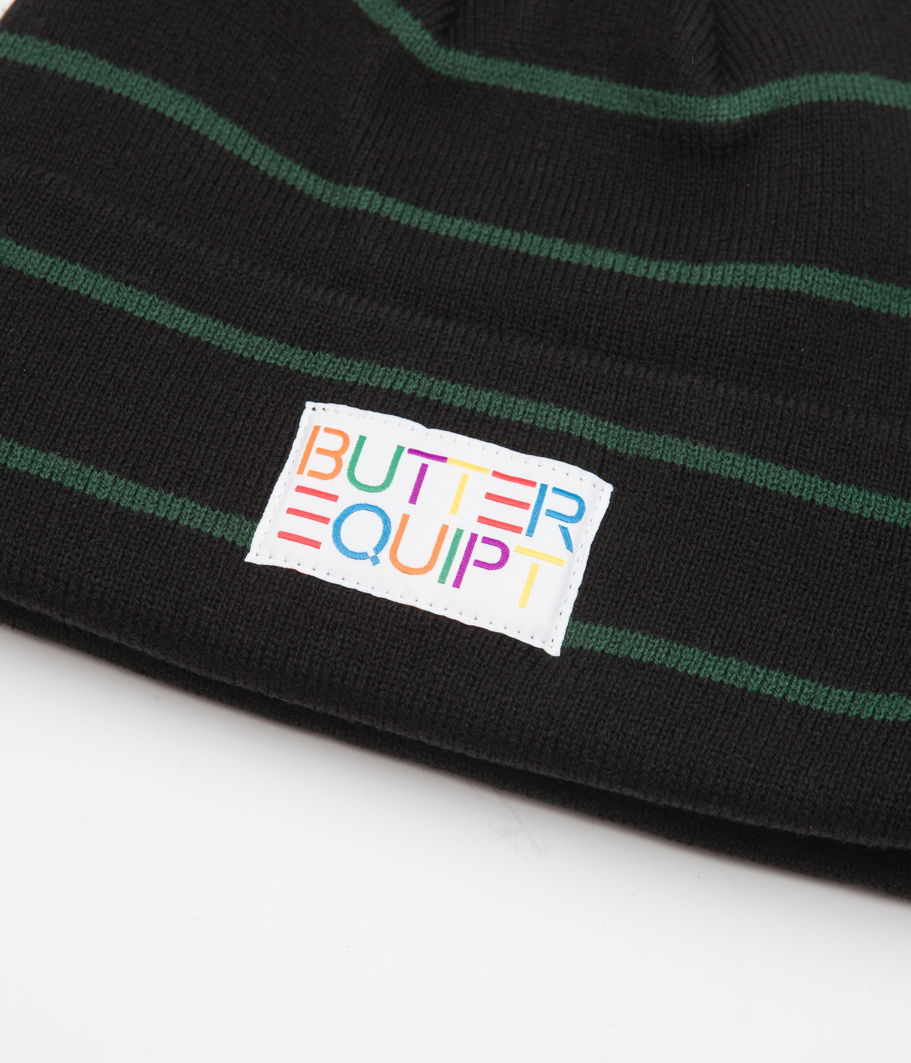 Butter Goods Equipt Beanie - Black | Warm Winter Hat for Men & Women | Perfect for Skiing, Snowboarding & Outdoor Activities