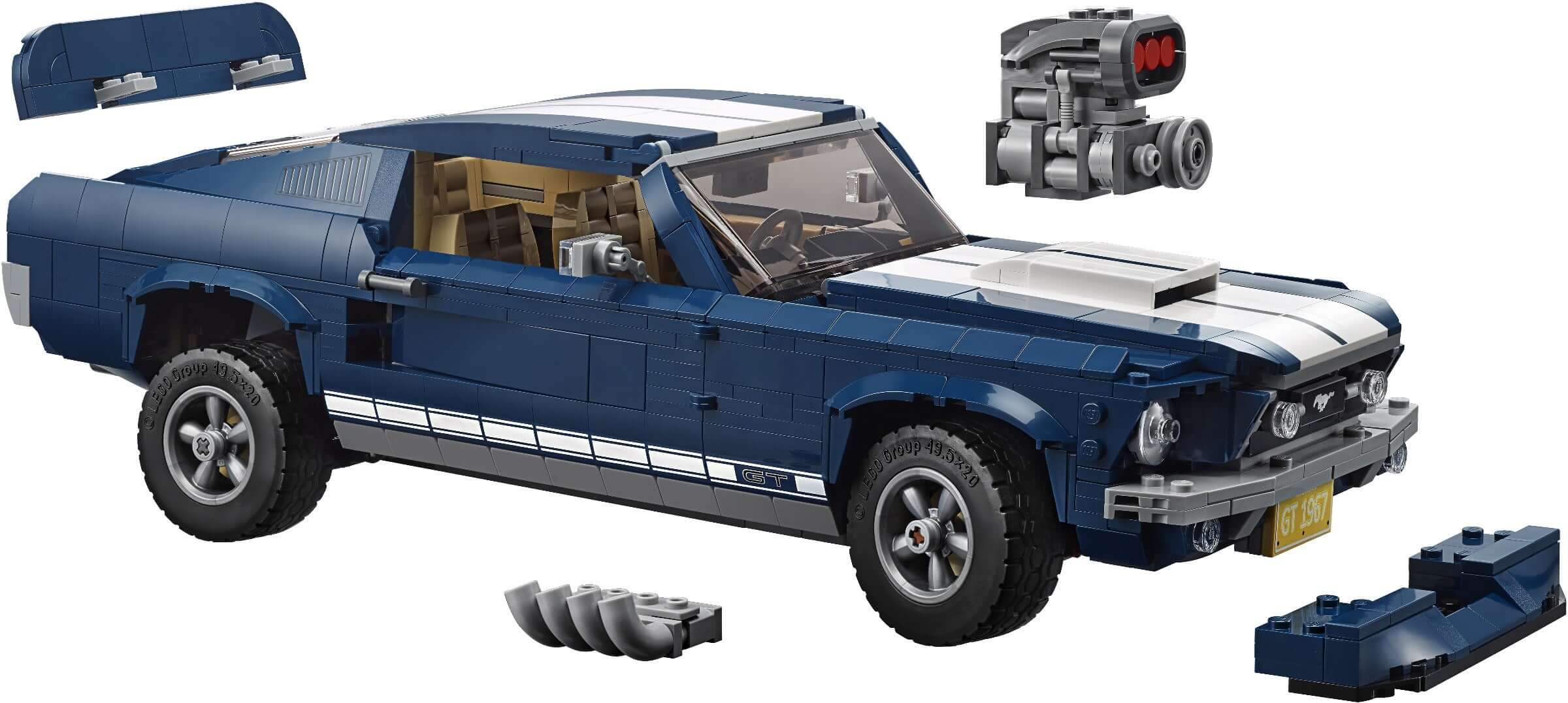 LEGO 10265 Ford Mustang Classic Car Building Set - 1471 Pieces, Collectible Model Kit for Adults & Teens - Perfect for Home Display, Office Decor & Car Enthusiast Gifts