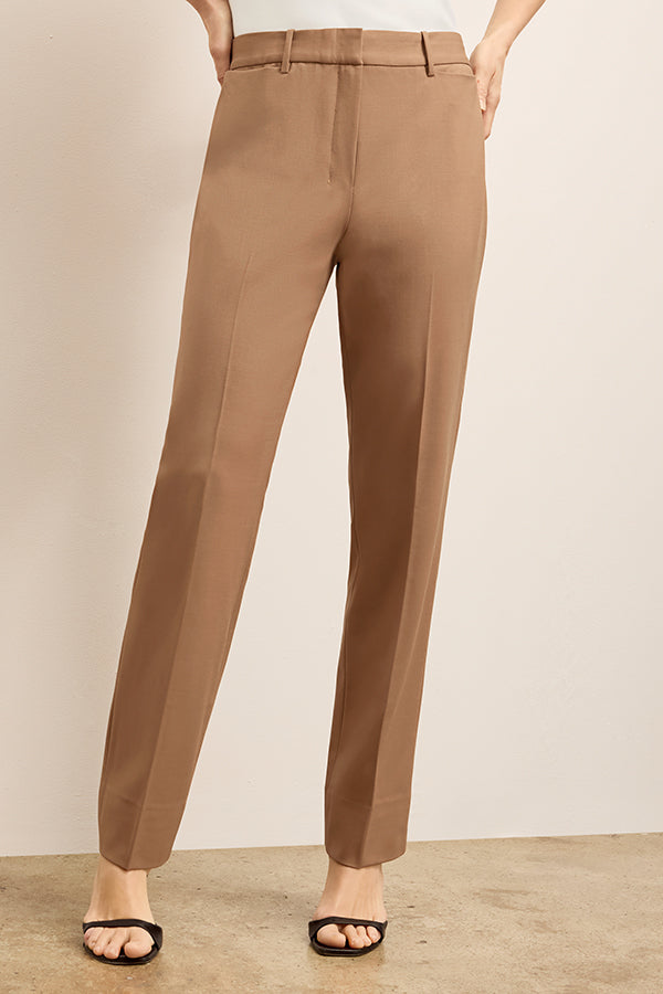 Smith Straight Trouser - Washable Wool Twill Pants for Men | Comfortable Office & Business Casual Wear | Perfect for Work, Travel & Formal Occasions