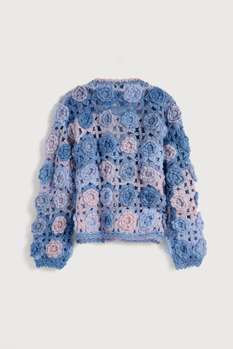 Crochet Floral Pattern Cardigan for Women - Boho Lace Knit Sweater - Lightweight Open Front Cover Up for Spring & Summer - Perfect for Beach, Vacation, and Casual Outings