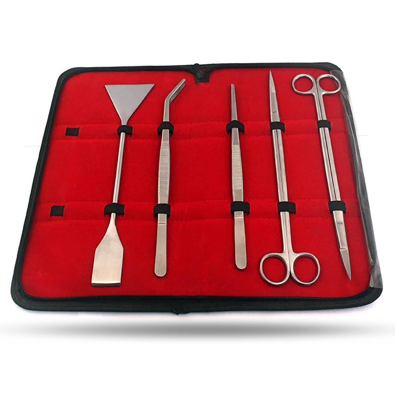 Premium Stainless Steel Aquarium Plant Tools Set - Tweezers, Scissors & Spatula for Aquatic Plants | Complete Planted Tank Starter Kit | Perfect for Aquascaping, Trimming & Maintenance