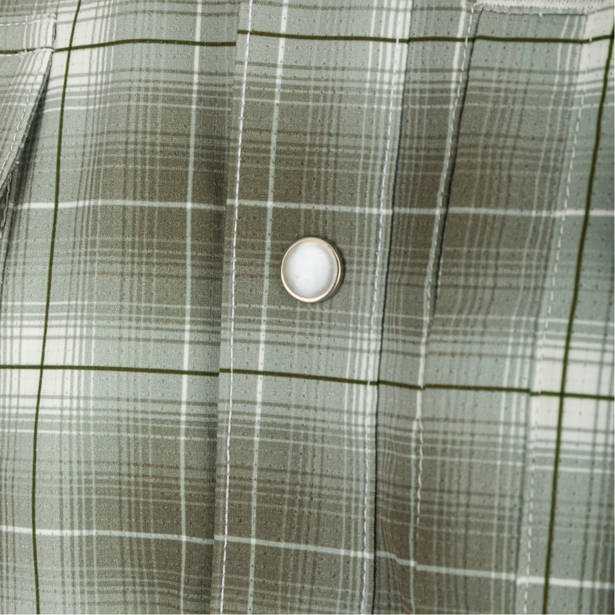 Cinco Ranch Western Fall Plaid Button Down Long Sleeve Shirt for Men - Classic Cowboy Style Flannel Shirt for Autumn Outdoor Activities, Rodeo, and Casual Wear