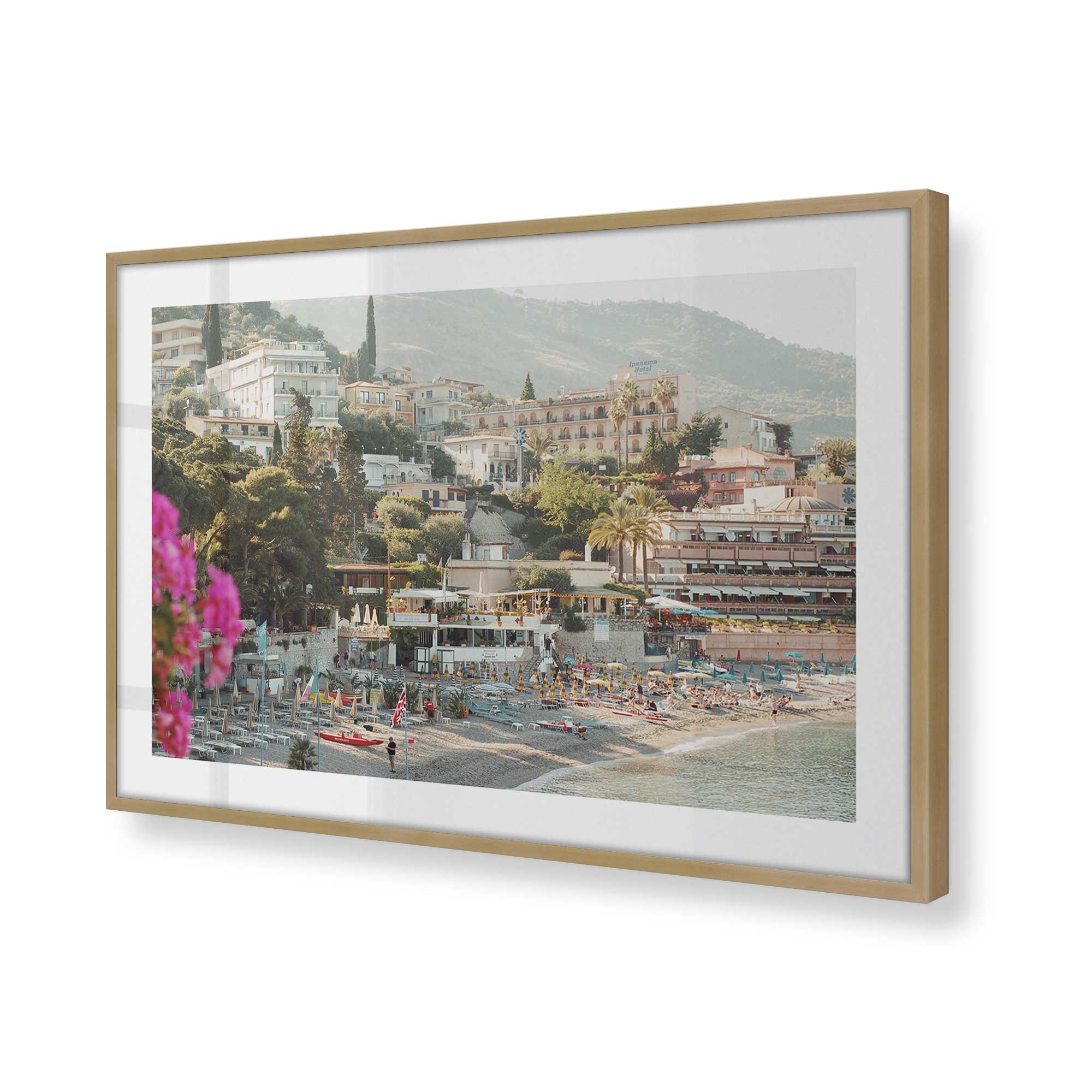 Blossoms by the Bay Floral Print Wall Art - Coastal Home Decor for Living Room, Bedroom & Office