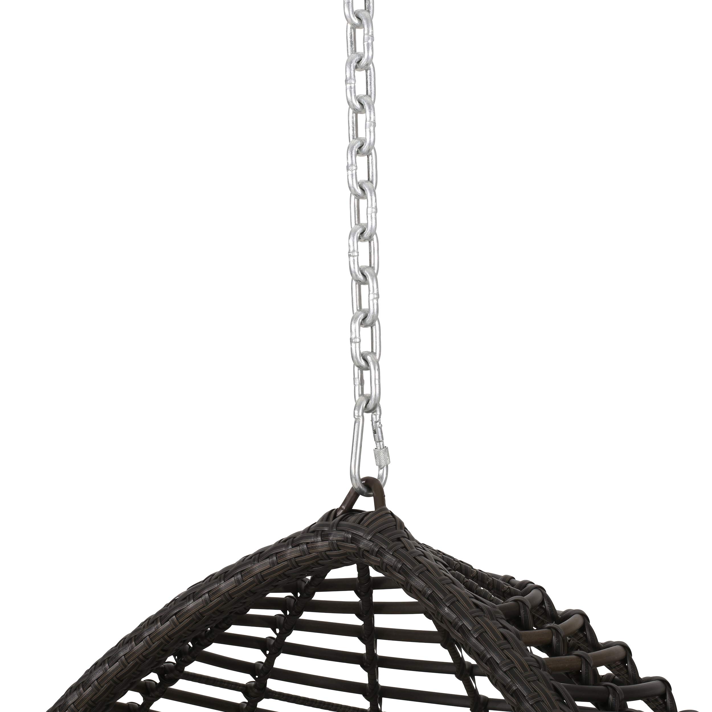 Christopher Knight Home 313487 Outdoor Hammock Swing - Multi-Brown & Khaki Color for Patio, Garden, or Backyard Relaxation
