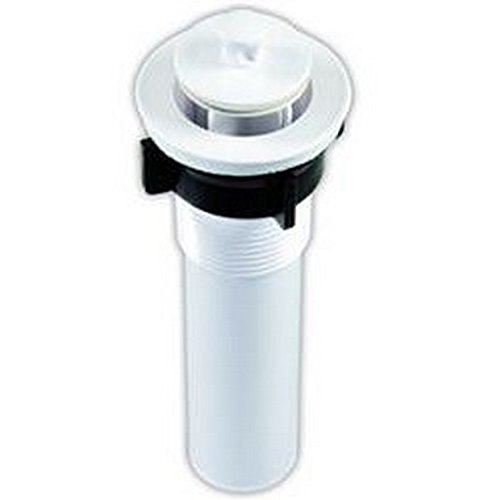 JR Products RV Trailer Sink Strainer with Pop-Up Stopper - White - Durable Kitchen & Bath Drain Filter for Campers, Trailers, and Mobile Homes