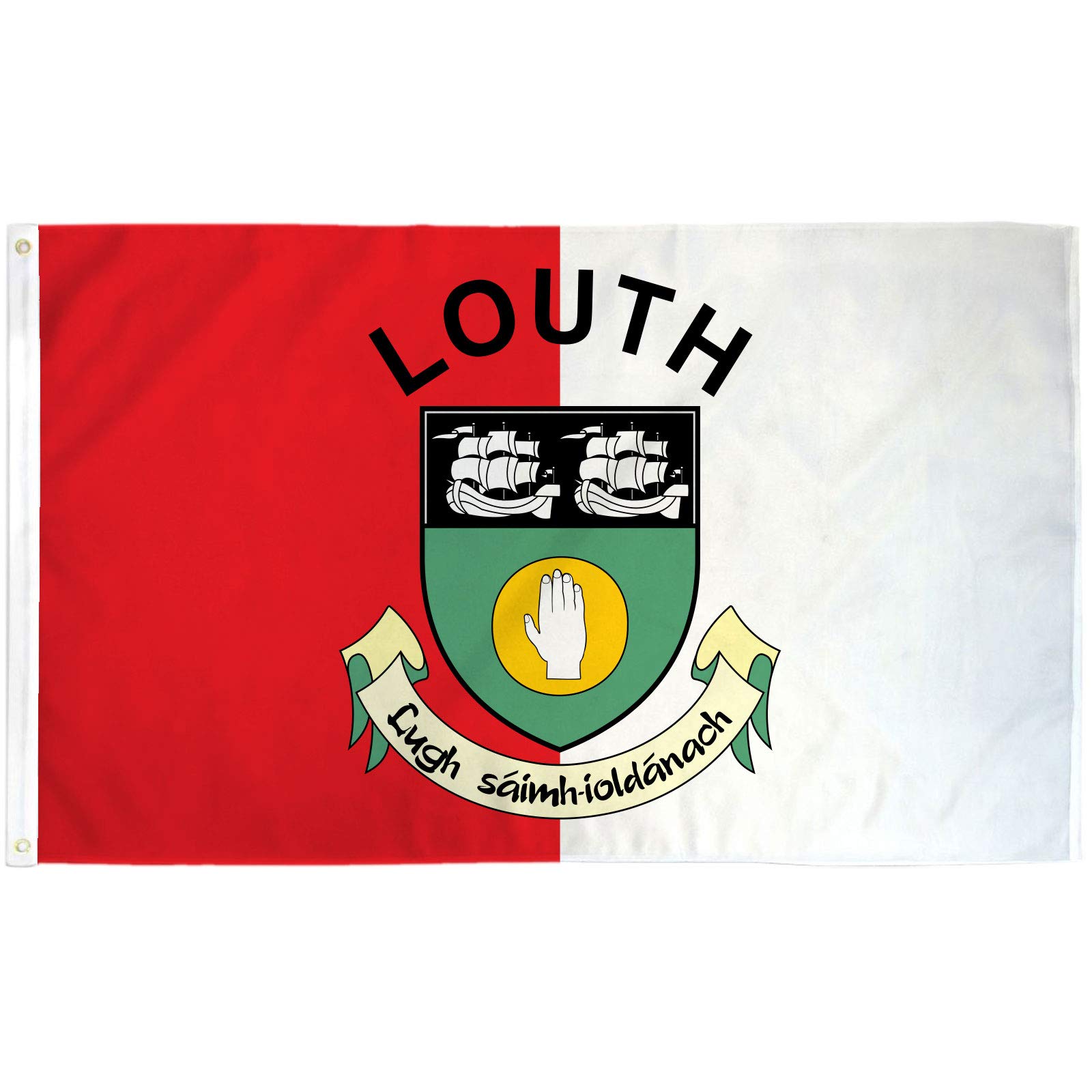 NEOPlex 3' x 5' Ireland County Louth Flag - Durable Polyester Irish County Banner for Outdoor & Indoor Use - Perfect for Celtic Pride, Irish Heritage Events, Pub Decor & Sports Fan Display